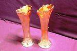 Pair of Carnival Glass Vases