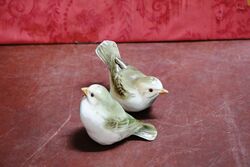 Pair of China Bird Salt and Pepper Shakers  