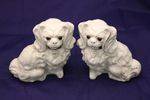 Pair of Glass Eyed Staffordshire Dogs