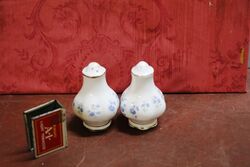 Pair of Royal Albert China Salt and Pepper Shakers 