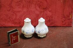 Pair of Royal Albert China Salt & Pepper Shakers. #