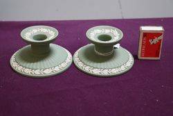 Pair of Vintage English Wedgwood Candlesticks 