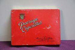 Peerage Cigarettes Tin Murray and Sons Ltd