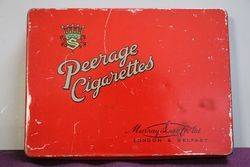 Peerage Cigarettes Tin Murray and Sons Ltd