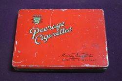 Peerage Cigarettes Tin Murray and Sons Ltd