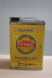 Pennol Huile Pour Auto Pennsylvania Oil Co  Motor Oil Tin 