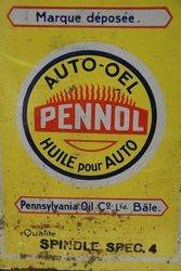 Pennol Huile Pour Auto Pennsylvania Oil Co  Motor Oil Tin 