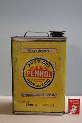 Pennol Huile Pour Auto Pennsylvania Oil Co  Motor Oil Tin 