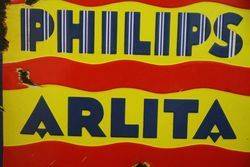 Philips Arlita Enamel Advertising Sign