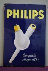 Philips Enamel Advertising Sign