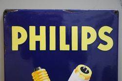 Philips Enamel Advertising Sign