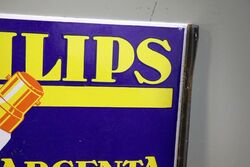 Philips TSF Light Bulbs Post Mount Enamel Sign