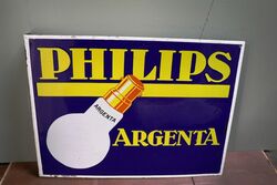 Philips TSF Light Bulbs Post Mount Enamel Sign