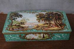 Pictorial Toffee Tin Writing Box  Kemps Chocolate Biscuits   Barker and Dobson 