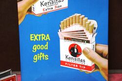 Pictorial Vintage Celluloid Showcard Advertising Kensitas Cigarettes 