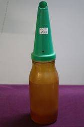 Genuine One Litre Plastic Oil Bottle & Pourer.