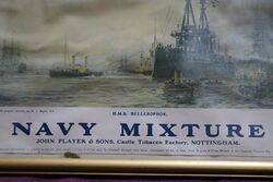 Playerand39s Navy Mixture Framed Advertising poster