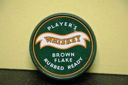 Player's Whiskey Brown Flake Tobacco Tin.