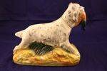 Porcelain Ezra Brooks Kentucky Bourbon dog decanter