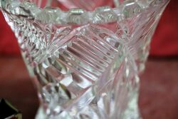 Quality Cut Glass Crystal Vase 