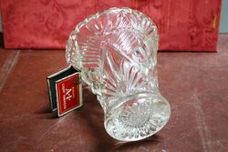 Quality Cut Glass Crystal Vase 