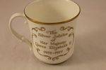 Queen Elizabeth II Silver Doulton Mug 