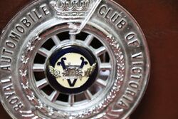 RACV Associate Chrome Badge with Enamel Centers 