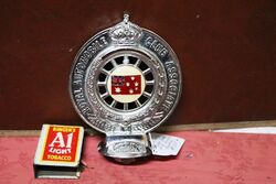 RACV Associate Chrome Badge with Enamel Centers 