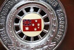 RACV Associate Chrome Badge with Enamel Centers 