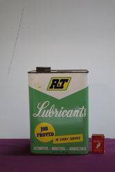 Ramsay and Treganowan RandT One Gallon Motor Oil Tin 