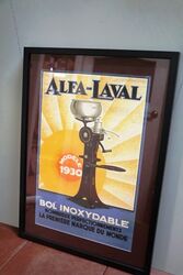 Rare 1930 ALFA-LAVAL Farm Related Poster. #