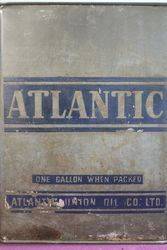 Rare Army Grey Atlantic One Gallon Motor Oil Tin 