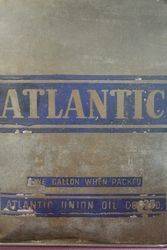 Rare Army Grey Atlantic One Gallon Motor Oil Tin 