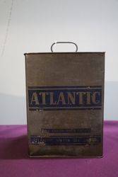 Rare Army Grey Atlantic One Gallon Motor Oil Tin 