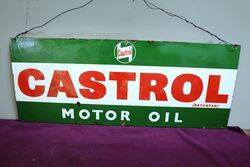 Rare Castrol Enamel Rack Sign