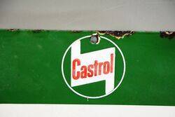 Rare Castrol Enamel Rack Sign