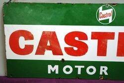 Rare Castrol Enamel Rack Sign