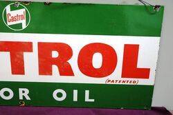 Rare Castrol Enamel Rack Sign