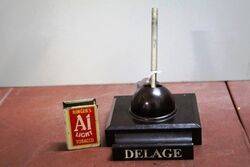 Rare DELAGE Bakelite Inkwell Pen Holder 