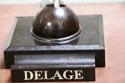 Rare DELAGE Bakelite Inkwell Pen Holder 