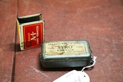 Rare SYRO Pocket Vulcaniser Cycle Tubes War Pack tin