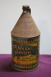 Rare Shell Pennant Kerosene Tin 