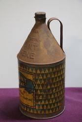 Rare Shell Pennant Kerosene Tin 