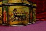 Rare Victorian Huntley And Palmers Biscuit Tin