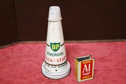 Rare Vintage BP Energol ViscoStatic Tin Top with Dust Cap