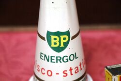 Rare Vintage BP Energol ViscoStatic Tin Top with Dust Cap