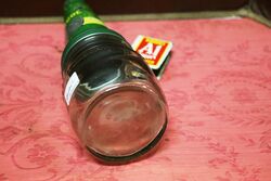 Rare Vintage Half Pint Oil Bottle with Energol Tin Top