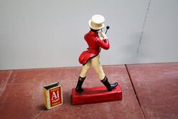 Rare Vintage Johnnie Walker Plaster Pub Advertising Figure 