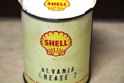 Rare Vintage Shell Alvania Grease 2 One Pound Tin
