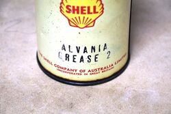 Rare Vintage Shell Alvania Grease 2 One Pound Tin